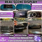 Clear Hard Case for PSP 3000 for PSP 2000,Protective Transparent Hard Case, Full Cover Protector Cover Case with Clear Display Movie Bracket, Shock/Scratch Resistant (for PSP 2000/PSP 3000 Series) - الصورة 5