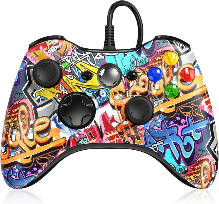 Wired USB Controller Gamepad Joystick for Microsoft Xbox 360 Console Windows PC Laptop Computer Video Game Color