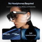 ⁦نظارة واقع معزز ون برو شريحة X1 3 DoF شاشة افتراضية 171 بوصة FOV 57° 120Hz صوت بوس شاشة سوني OLED 3 وضع تعتيم تتوافق مع PS5/نينتندو سويتش 2/آيفون 16 و15/ستيم دك/كمبيوتر/أندرويد/iOS من اكس ريل، ميديوم⁩ - الصورة ⁦7⁩