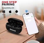 ⁦Honeywell Suono P2100 Bluetooth True Wireless Stereo Earbuds, 50 Hours Playtime, Environmental Noise Cancellation, 4 Mics, Type C Fast Charging, Low Latency Mode for Gaming, Bluetooth V5.3, Black⁩ - الصورة ⁦9⁩