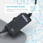 ⁦سماعات للرأس USB بتقنية ستيريو السلكية من رابو, اسود موديل - H120، على الاذن، اتش 120⁩ - الصورة ⁦6⁩