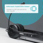 ⁦سماعات للرأس USB بتقنية ستيريو السلكية من رابو, اسود موديل - H120، على الاذن، اتش 120⁩ - الصورة ⁦3⁩