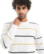 ⁦اندورا بلوفر رجالي بياقة دائرية ورباط رفيع⁩ - الصورة ⁦4⁩