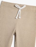 KOTON Girls Leggings Drawstring Ribbed Leggings - الصورة 3