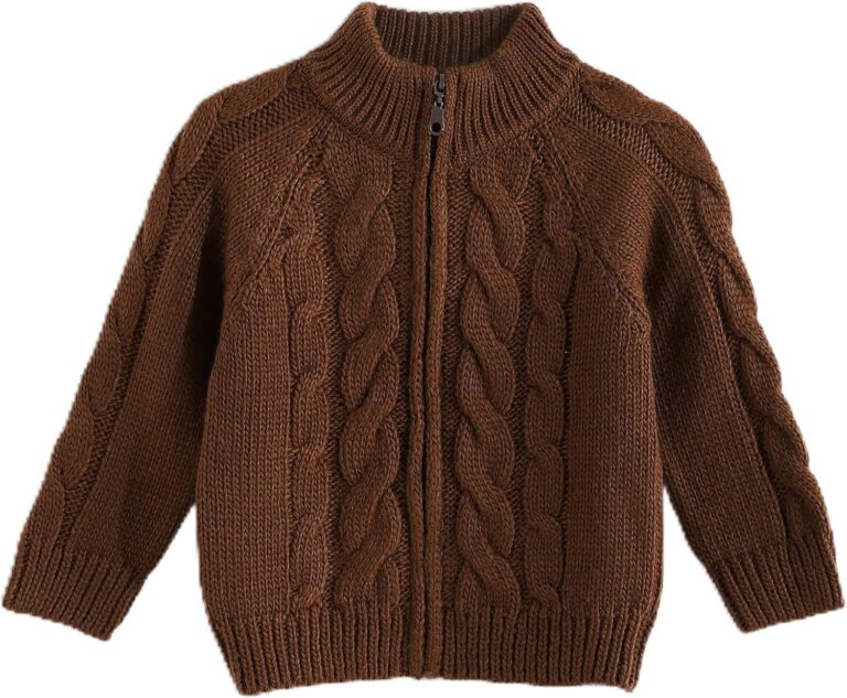 Red Circle Unisex Kids Knitted pullover with zipper Knitted pullover with zipper