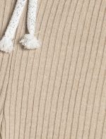 KOTON Girls Leggings Drawstring Ribbed Leggings - الصورة 4