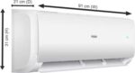 ⁦Haier Turbo Cool Plus 2023 Model 1 Ton 2 Star Split Extreme Temperature Cooling,Micro Antibacterial Filter AC - White (HS12T-TQS2BE-FS/HU12-2BE-FS, Copper Condenser)⁩ - الصورة ⁦7⁩