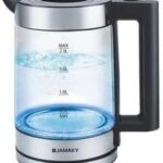 غلاية كهربائية كاتيل زجاج 1.8 لتر 1500.0 وات JMK9500 فضي/شفاف