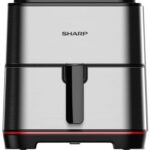 SHARP Air Fryer 1650 Watt 7 Liter Electronic Touch Screen Glass Panel Stainless KF-AF70RT-ES2