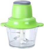 ⁦Electric Mini Food Chopper, 2L Glass Bowl, Green⁩ - الصورة ⁦2⁩