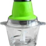 Electric Mini Food Chopper, 2L Glass Bowl, Green
