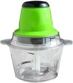 Electric Mini Food Chopper, 2L Glass Bowl, Green