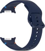 ⁦سوار ساعة من السيليكون من Next Store متوافق مع Samsung Galaxy Watch 8 و 8 Classic، حزام بديل ناعم ومتين للرجال والنساء، مريح في الارتداء، مقاوم للعرق وسريع الفك والتركيب.⁩ - الصورة ⁦2⁩