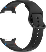 ⁦سوار ساعة من السيليكون من Next Store متوافق مع Samsung Galaxy Watch 8 و 8 Classic، حزام بديل ناعم ومتين للرجال والنساء، مريح في الارتداء، مقاوم للعرق وسريع الفك والتركيب.⁩ - الصورة ⁦2⁩