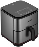 ⁦SHARP Air Fryer 1650 Watt 7 Liter Electronic Touch Screen Glass Panel Stainless KF-AF70RT-ES2⁩ - الصورة ⁦2⁩