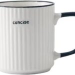 Ceramic mug，Ceramic Coffee Cups,milk cup, Ceramic mugs for home and office,Ceramic breakfast mug with handle,Microwave safe milk coffee cup (white)
