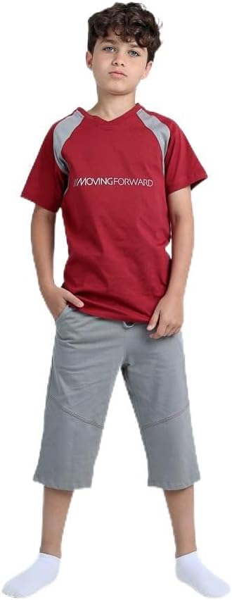 junior Baby Boys Printed Short Sleeves Set (T-Shirt & Pentacore) Bathrobe