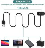 ⁦كيبل شاحن لساعة امازفيت شحن USB بطول 3.3 قدم من كيس سمارت لامازفيت GTS 2 2e GTR 4 تي-ريكس 3 زيب اي-زد ميني 2e برو زد⁩ - الصورة ⁦6⁩