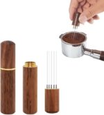 ⁦او في اي اداة تقليب قهوة اسبريسو مع اداة توزيع محسنة - 6 ابر رفيعة 0.4 ملم لتوزيع متساوي ومذاق نقي⁩ - الصورة ⁦2⁩