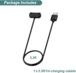 ⁦كيبل شاحن لساعة امازفيت شحن USB بطول 3.3 قدم من كيس سمارت لامازفيت GTS 2 2e GTR 4 تي-ريكس 3 زيب اي-زد ميني 2e برو زد⁩ - الصورة ⁦7⁩