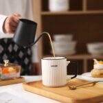 Ceramic mug,Ceramic Coffee Cups,milk cup, Ceramic mugs for home and office,Ceramic breakfast mug with handle,Microwave safe milk coffee cup (white) - الصورة 3