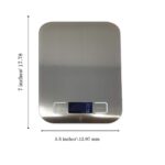 ⁦WIWUE GUO Digital Food Kitchen Scale Baking, Cooking, Keto and Meal Prep, Small, 304 Stainless Steel， High Precise Measuring Scale for Food Ounces and Grams, Blue Surface with Backlit LCD Display⁩ - الصورة ⁦7⁩