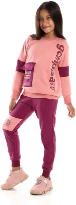 ⁦CAESAR Girls Printed Girls Training Suit With Pocket Training Suit (pack of 2)⁩ - الصورة ⁦2⁩