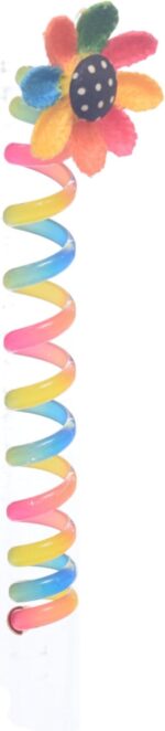 ⁦مشبك شعر بتصميم زهرة الاقحوان مع زنبرك للبنات من دافان - متعدد الالوان⁩ - الصورة ⁦4⁩