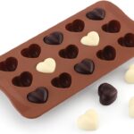 Mini Heart Silicone Molds for Candy, Chocolate, Soap, Pudding, Non-stick Silicone Baking Molds, Ice Cube Tray for Freezer (Assorted Shapes))