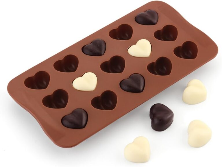 Mini Heart Silicone Molds for Candy, Chocolate, Soap, Pudding, Non-stick Silicone Baking Molds, Ice Cube Tray for Freezer (Assorted Shapes))