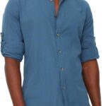 Trendyol Man Basic Collar Epaulette Slim Fit Long Sleeve Shirt TMNSS20GO0188 Shirt (pack of 1)