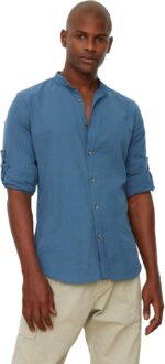 Trendyol Man Basic Collar Epaulette Slim Fit Long Sleeve Shirt TMNSS20GO0188 Shirt (pack of 1)