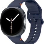 سوار ساعة من السيليكون من Next Store متوافق مع Samsung Galaxy Watch 8 و 8 Classic، حزام بديل ناعم ومتين للرجال والنساء، مريح في الارتداء، مقاوم للعرق وسريع الفك والتركيب.