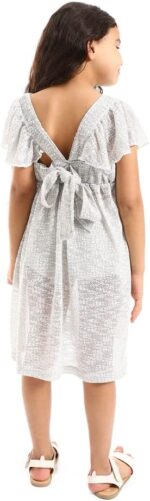 ⁦KADY Girls Back Lace Stitched Girls Dress Back Lace Stitched Girls Dress⁩ - الصورة ⁦3⁩