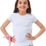 فانلة داخلية نصف كم للبنات - لون ابيض، من مسيري