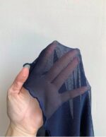 ⁦قميص نوم لانجري دانتيل للنساء، رقبة عميقة على شكل حرف V، فتحة عالية، فستان ساتان طويل⁩ - الصورة ⁦6⁩
