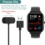 ⁦كيبل شاحن لساعة امازفيت شحن USB بطول 3.3 قدم من كيس سمارت لامازفيت GTS 2 2e GTR 4 تي-ريكس 3 زيب اي-زد ميني 2e برو زد⁩ - الصورة ⁦2⁩