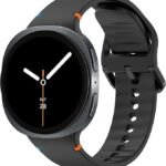 سوار ساعة من السيليكون من Next Store متوافق مع Samsung Galaxy Watch 8 و 8 Classic، حزام بديل ناعم ومتين للرجال والنساء، مريح في الارتداء، مقاوم للعرق وسريع الفك والتركيب.
