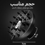 ⁦موزع مجفف شعر عالمي من هوم جولد ملحق يناسب جميع مجففات الشعر تقريبًا لتصفيف المجعد أو المموج يجف ويكتسب أقصى كثافة دون تجعد 0.0 واط أسود⁩ - الصورة ⁦3⁩