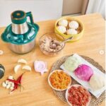 ⁦كبه كهربائيه - 5 لتر - تفرم الحم والخضروات والمكسرات بسرعة - بقوة 1000 وات مزودة بـ 5 سلامات حادة - ب3 سرعات⁩ - الصورة ⁦4⁩