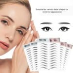 ⁦حواجب صناعية ثلاثية الأبعاد تشبه الشعر، ملصقات حواجب طبيعية مقاومة للماء، وشم حواجب طبيعي صديق للبيئة، حواجب قابلة للتصفيف والتشكيل والنقل، عبوة من قطعتين، موديل (E12)⁩ - الصورة ⁦2⁩
