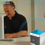 ⁦مروحة تبريد هواء اركتيك صغيرة محمولة من ار جي مارت، مكيف هواء صغير ومرطب للهواء ومبرد بمنفذ USB، مبرد هواء⁩ - الصورة ⁦4⁩