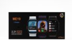 ⁦ساعة ذكية ME19 Ultra 3 بشاشة 2.21 إنش AMOLED - شحن لاسلكي - مع 3 سوارات (أسود + أخضر + إضافي)⁩ - الصورة ⁦2⁩