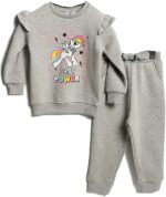⁦Pony Power Toddler Cotton Fleece Sweatsuit of Sweatshirt & Sweatpant⁩ - الصورة ⁦2⁩