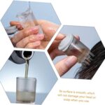 ⁦زجاجة توزيع زيت الشعر بمشط لتوزيع الزيت على فروة الرأس والجذور للشعر الزيتي والدهني، زجاجة شفافة مضادة للتسرب لتوزيع لوشن تساقط الشعر بمقياس تدرج للتحكم في الكمية، متعدد الألوان، سعة 10مل، قطعة واحدة⁩ - الصورة ⁦4⁩