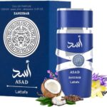عطر لطافة عربي للرجال من اسد زنجبار استوائي منعش للصيف 100 مل عود زانسيبار او دو بارفان يدوم طويلا