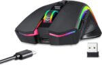 Redragon M602-KS Griffin RGB Wireless Gaming Mouse - 8,000 DPI (Black) - الصورة 2