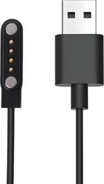 شاحن USB مغناطيسي بـ 4 دبابيس للساعات الذكية من نيكست ستور - متوافق مع هواوي GT3 وجالكسي ووتش 5 وغيرها من الساعات الذكية الحديثة