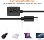 ⁦كابل من يوستيا بطول 1 متر نوع USB متوافق مع ساعة سامسونج جالاكسي فت 3⁩ - الصورة ⁦6⁩