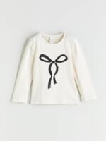LC WAIKIKI Crew Neck Bow Printed Girls' T-Shirt